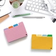 thumbnail image 2 of 4 Colors Tabbed Index Cards 100 Sheets Colorful Revision Cards Note Card, 2 of 17