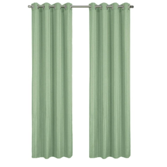 RT Designer Collection Gibson Luxurious Decorative Grommet Curtain Panel 54" x 90" Sage