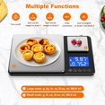 thumbnail image 3 of Báscula de cocina KUAIVO de doble plataforma 27,5 kg, 7 unidades, tara, 3 of 9