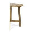thumbnail image 6 of Jude Outdoor Half-Round Acacia Wood Bistro Table, Natural, 6 of 10