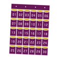 thumbnail image 3 of Classroom Pocket Chart Organizador de Teléfonos Móviles y Calculadoras con Bolsillos Múltiples Fabricado en Material No Tejido Resistente Fácil de, 3 of 10