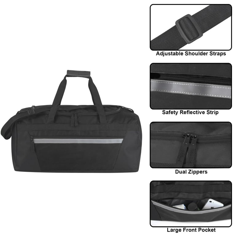 Zip up duffle bag shop