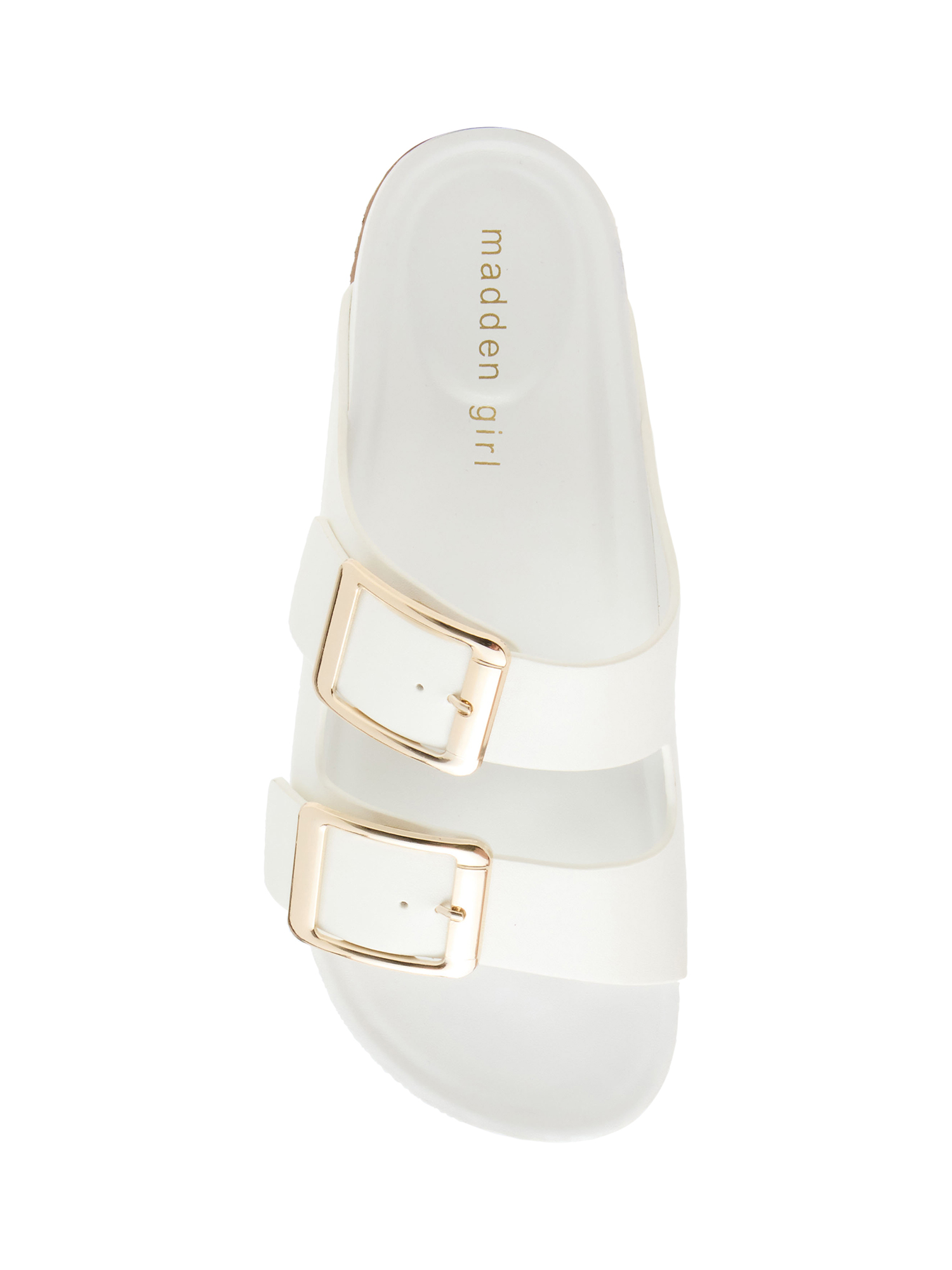 Madden Girl Women's Bodiee Two Strap Footbed Sandals