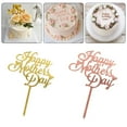 thumbnail image 2 of Acrylic Happy Mother'S Day Cake Topper Set 10 Pieces Reusable Party Decoration Supplies for Baking Dessert Table 11X14cm, 2 of 4