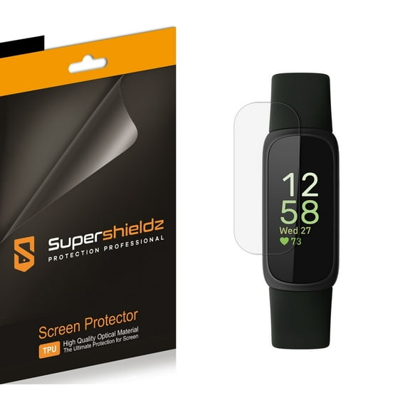 (3 Pack) Supershieldz Designed for Fitbit Inspire 3 Screen Protector, High Definition Clear Shield (TPU)