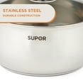 thumbnail image 2 of Supor 4.3QT Stainless Steel Saucepot with Glass Lid – 22cm Saucepan for Soups, Induction Compatible, Sauces & Simmering, 2 of 9
