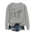 thumbnail image 4 of Women Sweatshirt Long Sleeve Sweatshirt for Women Sweatshirt Pullover Women Grey Comfor t Colors Crewneck Sweatshirt Fall Fashion Women Trending Clothes, 4 of 4