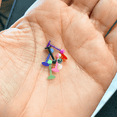 thumbnail image 5 of 7 pack Labret Flat back Flexi Shaft with acrylic ball 16 Gauge Good For Ear lip, 5 of 7
