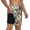 thumbnail image 2 of Daiia Butterflies Wild Insect Mens Swim Trunks Swim Shorts Quick Dry Swim Shorts with Mesh Lining Pockets-Small, 2 of 9