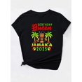thumbnail image 4 of Women's Casual Fashion T-Shirt with Musical Notes & Coconut Tree Print - Round Neck, Short Sleeve, Breathable Polyester - Perfect for Spring/Summer, 4 of 7