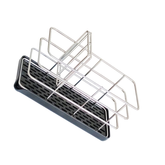 Advancent Soporte para esponja para encimera de cocina, elegante y duradero, fácil de instalar y mantener, ahorra espacio Hardware negro