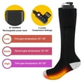 thumbnail image 2 of Biyreder Rechargeable Heated Socks with 5V 5000mAh Power Bank Electric Thermal Sock for Winter Riding Skiing Motorcycling Fishing Hiking, 2 of 7