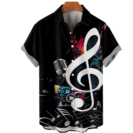 

MLFU Men s Women s Musical Graphic Tops Shirt Novelty Breathable Clothing Apparel for Men Women