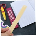 thumbnail image 3 of NICEXMAS Professional Brass Straight Ruler for Math and Engineering Use Golden, 3 of 8