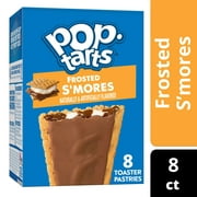 Pop-Tarts Frosted S'mores Instant Breakfast Toaster Pastries, Shelf-Stable, Ready-to-Eat, 13.5 oz, 8 Count Box