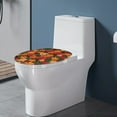 thumbnail image 3 of ZIATUBLE Thanksgiving Maple Toilet Lid Dust Cover Happy Fall Toilet Lid Covers for Bathroom Elongated Toilet Seat Covers Soft Toilet Protector Cover Home Accessories Decor, 3 of 6