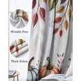 thumbnail image 3 of Fall Kitchen Curtains Thanksgiving Pumpkins Weeping Maple Leaf Cafe Short Curtains for Bathroom Blackout Window Curtain Grommet Small Window Treatment Tier Drapes for Bedroom Living Room 27.5"x39"x2, 3 of 9