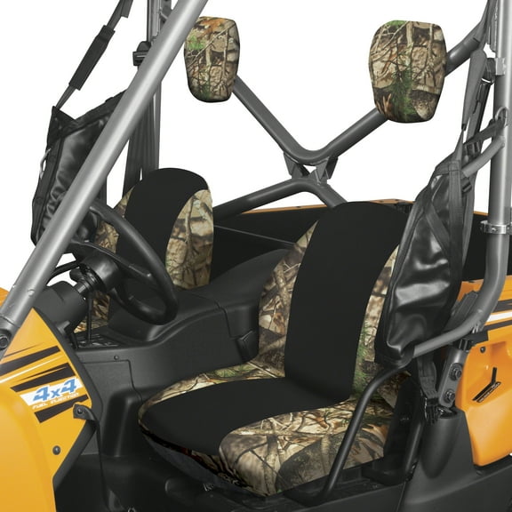 Classic Accessories QuadGear UTV Bucket Seat Covers, Fits Yamaha® Rhino (2015 models and older), Camo