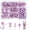 Purple, variant on 200 Pieces Push Pins Pink Thumb Tacks Cute Decorative Push Pins for Cork Board, 5 Style for Bulletin Boards Wall Maps Pictures Office