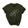 thumbnail image 1 of Camiseta de mujer Camisetas divertidas de manga corta Camiseta estampada Tops Blusa Regalo para mujer Fridja zx1016, 1 of 7