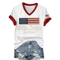 thumbnail image 6 of Summer Tops for Women 250Th Anniversary Print V Neck T Shirt 250Th Anniversary Tshirt Patriotic Tee on Sale, 6 of 6