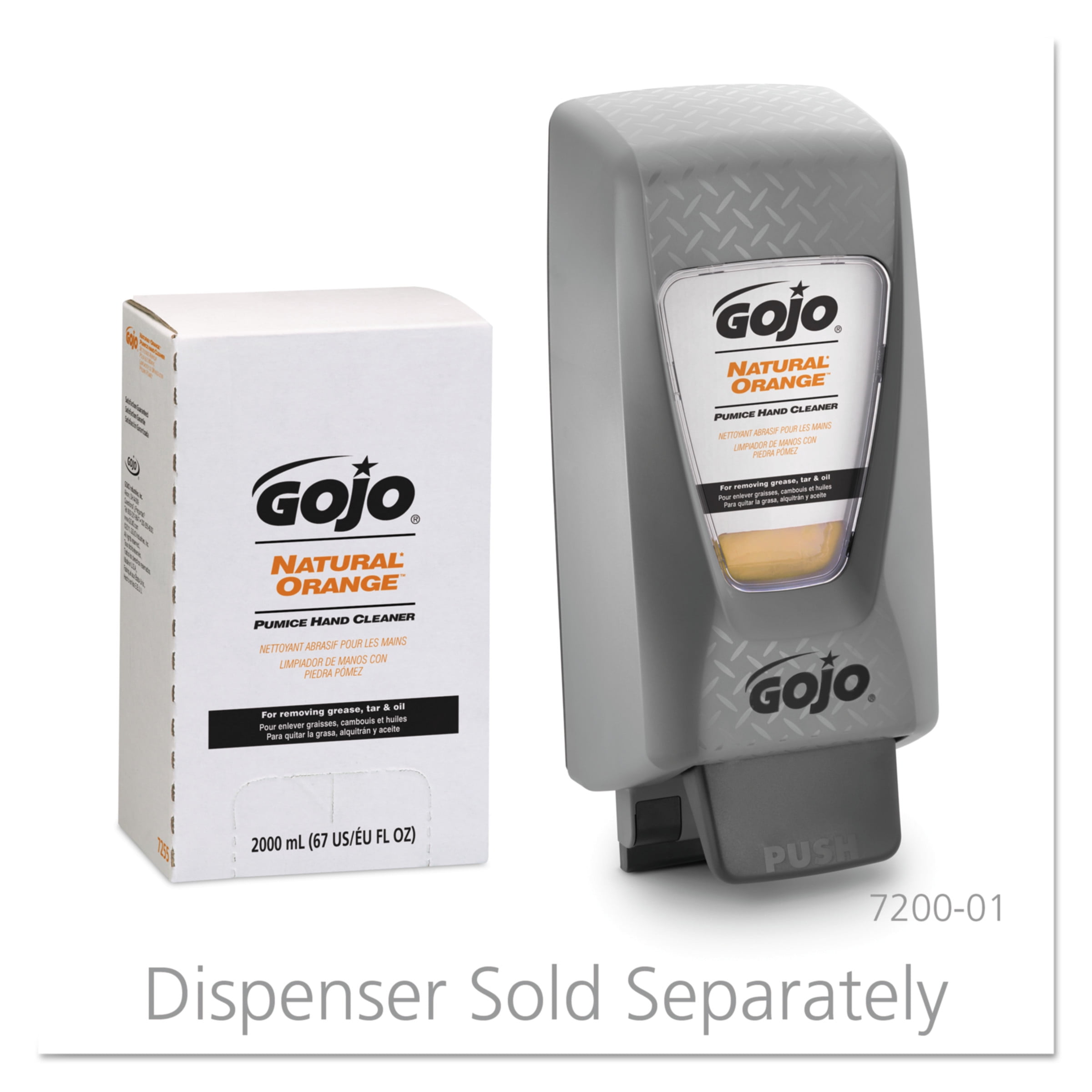 GOJO Pumice Hand Cleaner Refill, Quick-Acting Lotion Formula, 2000 mL