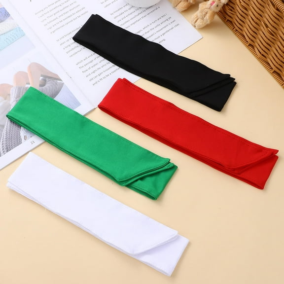 SEWCHICS 4-Pack Adjustable Moisture Wicking Headbands for Sports Workout Running Quick Dry Assorted Colors