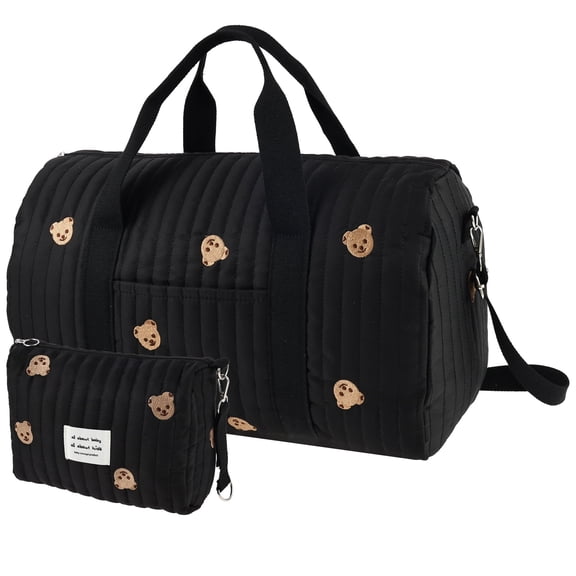 Hospital Bag for Labor and Delivery, 2Pcs Diaper Bag Tote with Shoulder Strap, Large Maternity Duffel Bag Set for Travel