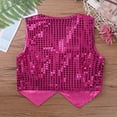 thumbnail image 6 of renvena Kids Boys Girls Sequins Vest Glittery Jacket Waistcost for Jazz Hip Hop Dance, 6 of 7