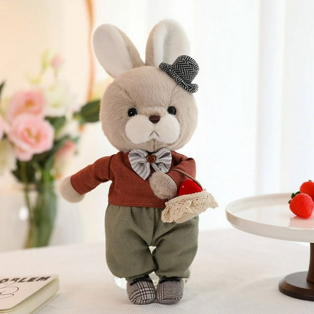 Juguetes de piscina, juguetes para bebés, juguetes para niños pequeños, serie Critters Town, linda muñeca de pareja con lindo oso de peluche de moda, regalo para pareja, juguete suave, la muñeca