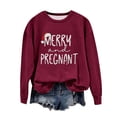 thumbnail image 2 of EGNMCR Chandail en Molleton de Noël Col Rond Imprimé Ample Manches Longues Sans Capuche, 2 of 4