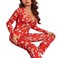 thumbnail image 5 of Combinaison Pyjama pour Femmes Christmas Cartoon une-Pièce de Nuit, 5 of 5