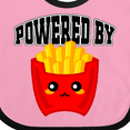 thumbnail image 4 of Inktastic French Fries Powered by Fries Boys or Girls Baby Bib, 4 of 4