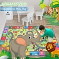 thumbnail image 4 of Homore Kids Car Rugs, Versatile ABC Learning Play Mats with Road Numbers Animals, Cute Carpet for Toddler Gift, 35"x 59", 4 of 8
