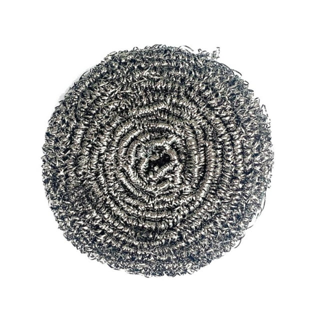 BINGLI 4 Pcs Stainless Steel Scrubber Scrubbing Scouring Pad Magic Eraser Sponges Clean Pot Pan and Broiler Rack Steel Wool for Kitchen Bathroom Dish Washing