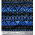 thumbnail image 1 of Soimoi Cotton Jersey Fabric Aztec Geometric Print Sewing Fabric Yard 58 Inch Wide, 1 of 3