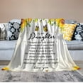 thumbnail image 5 of Daughter Gifts from Mom Dad,Birthday Gifts for Daughter, Daughter Gifts, Gifts for Daughter, Blankets for Daughter, Daughter Blanket Gift from Mom and Dad, to My Daughter Throw Blanket 50x60inch, 5 of 6