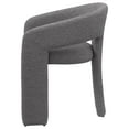 thumbnail image 6 of Coaster Eudora Boucle Fabric Upholstered Dining Arm Chair Gray, 6 of 11