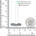 thumbnail image 7 of Contour Curved Crown V-Band 6.8mm Cubic Zirconia Black Tone 925 Sterling Silver, Size 6, 7 of 7