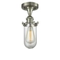 thumbnail image 1 of 516-1C-BK-232-W-LED-Innovations Lighting-Kingsbury-3.5W 1 LED Flush Mount in Industrial Style-6 Inches Wide by 10 Inches High   Matte Black Finish, 1 of 1