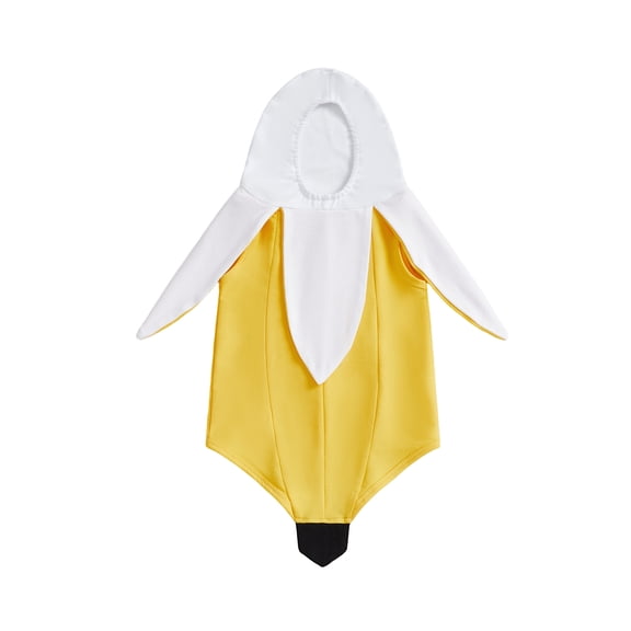 RUINIXCW Toddler Halloween Banana Costume Cute Contrast Color Sleeveless Romper, Kids Halloween Costume