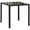Black, variant on HOMCOM Modern Square Dining Table for 2-4 People with Tempered Glass Top