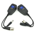 thumbnail image 4 of 25 Pares CCTV Coax BNC Video Power Balun Transceptor A CAT5E 6 RJ45 Conector Coaxial/Analógico HD Transmisor de Par, 4 of 5