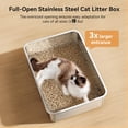 thumbnail image 3 of Caja de arena para gatos Jotesnew, extra grande, XXXL, 71 x 51 x 15 cm, paquete de 2, 3 of 7