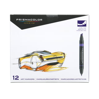 Prismacolor 3722 Premier Double-Ended Art Markers, Fine and Chisel Tip,  72-Count 