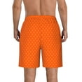 thumbnail image 3 of Yiaed Orange Scales Print Men's Swim Trunks with Lining Quick Dry Sports Shorts Beach Shorts Boardshorts-Large, 3 of 5