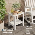 thumbnail image 4 of Patio Furniture HDPE Rocking Chair Outdoor Set of 2 with Side Table Poly High Back Porch Rocker Chairs for Adults All Weather Resistant Furniture for Patio Front Porch White, 4 of 9
