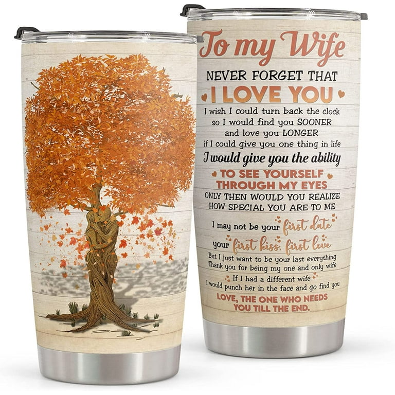 Gifts For Her - Birthday Gifts for Wife & Gifts for Her For Anniversary -  Mothers Day Gifts for Wife From Husband Romantic Gift For Her - Stainless  Steel Tumbler 20oz I