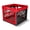 Red, variant on CleverMade Collapsible Milk Crate 25L Stackable, Red 1 Pack