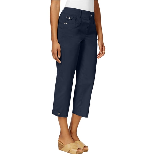 Pantalones cortos casuales Style&co. recortado para mujer azul 4